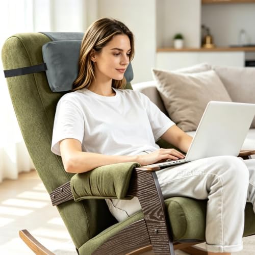 Head Recliner Pillow Adjustable Shredded Memory Foam Headrest Pillows - Image 5