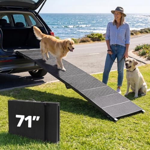 Heeyoo 71" Extra Long Dog Ramp for Car SUV Truck by Heeyoo