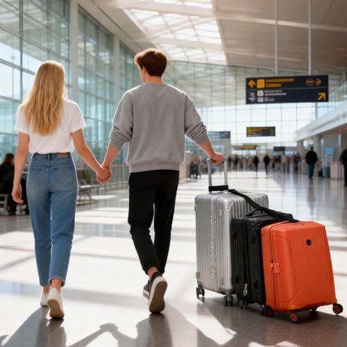 BILIONE 2 Pack Luggage Connector Straps, Connect 3 Suitcases ＆ Add A Bag - Image 4