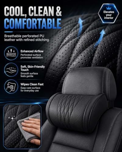 Universal Memory Foam Car Headrest Neck Pillow Adjustable Driving - Image 5