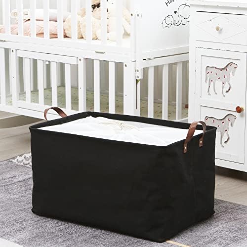 Hinwo 70L Extra Large Canvas Storage Bin - Image 3