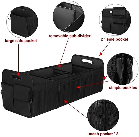 Femuar Large Capacity Trunk Organizer, Waterproof Car Accessory, Suitable - Image 5