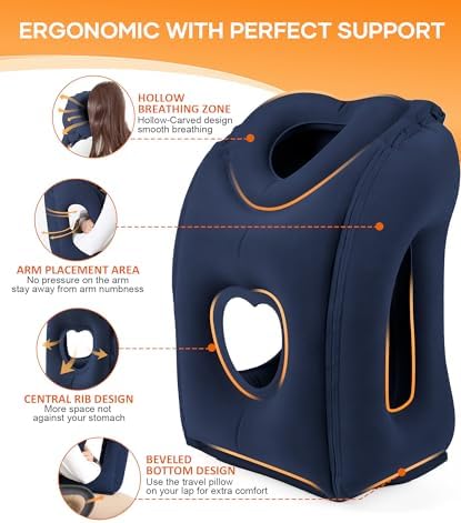 Sunany Travel Pillow, Upgraded Plane Pillow - Image 3