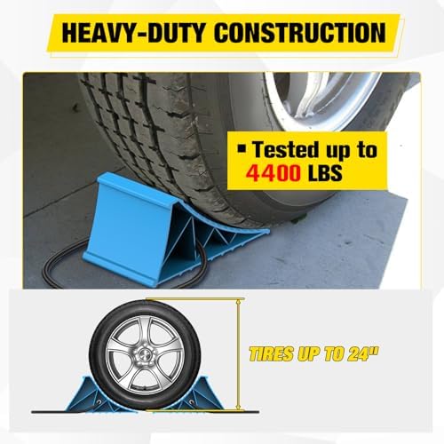 Nilight Wheel Chocks, Heavy Duty Wheel Stopper - Image 3