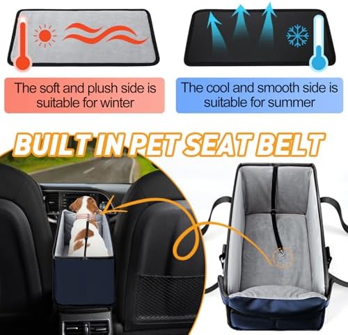 Portable Dog Car Seat for Small Dogs, Puppy Car Seat - Image 6