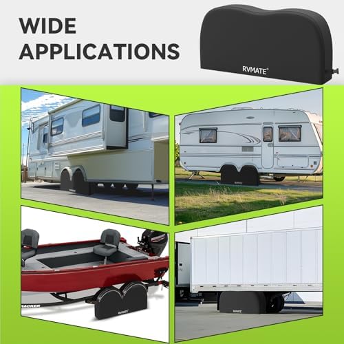 RVMATE RV Tire Covers, Dual Axle Wheel Cover Fits 27"-30" Dia. Tires, 2 Pack - Image 6