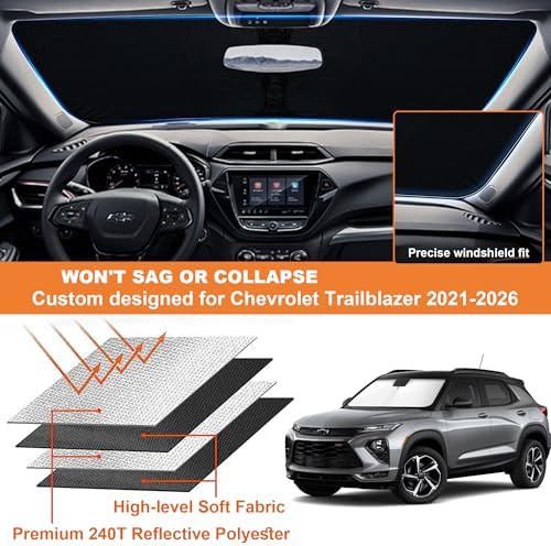 Foldable Front Windshield Sunshade fit - Image 6