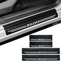 Car Accessories 4 Pcs Carbon Fiber Door Sill Scuff Plate Auto Door Entry Guard by Hong+HT