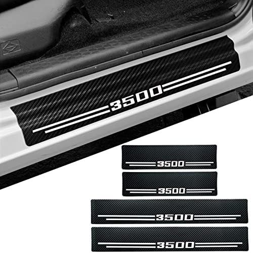 Car Accessories 4 Pcs Carbon Fiber Door Sill Scuff Plate Auto Door Entry Guard by Hong+HT