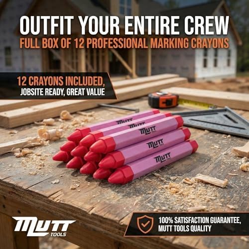Mutt Tools Pink Lumber Crayons 12 Pack - Image 5