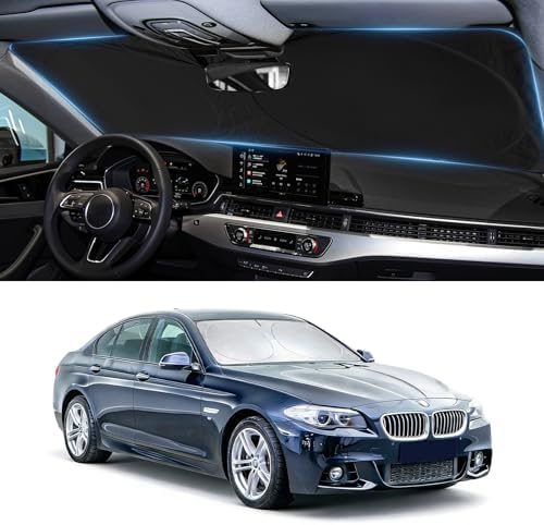 for BMW 5-Series Windshield Sun Shade Sunshade Custom Fit by INSAUTO
