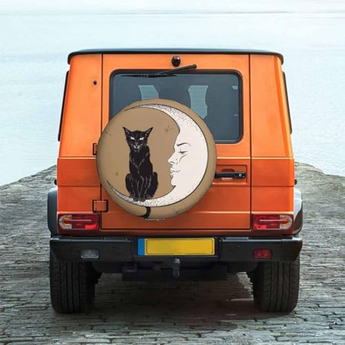 Black Cat Moon Spare Tire Cover - Image 2