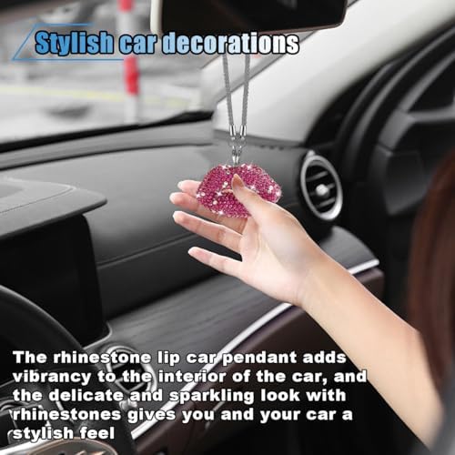 Bling Lip Diamond Car Hanging Accessories - Image 5