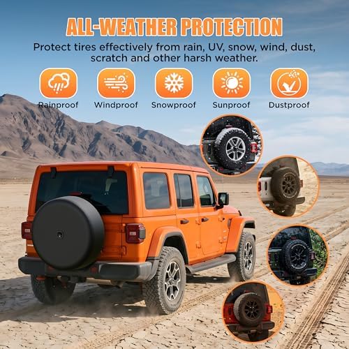 Moonet 32" Tire Cover for Jeep Wrangler JL - Image 4