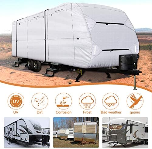 Leader Accessories Upgrade 210D 27'-30' L Travel Trailer RV Cover Ripstop - Image 6