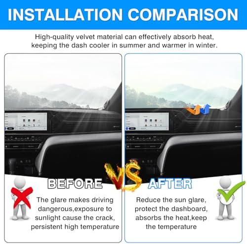 Autorder Dashboard Cover Mat for Toyota Camry 2025 2026 Accessories Dash Cover - Image 3