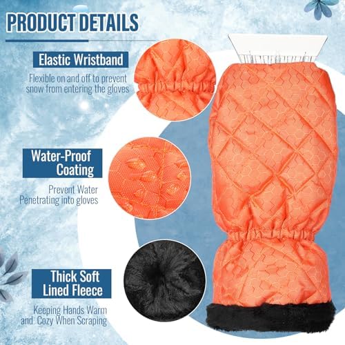 WILLBOND Ice Scraper with Glove Waterproof Ice Scrapers - Image 3