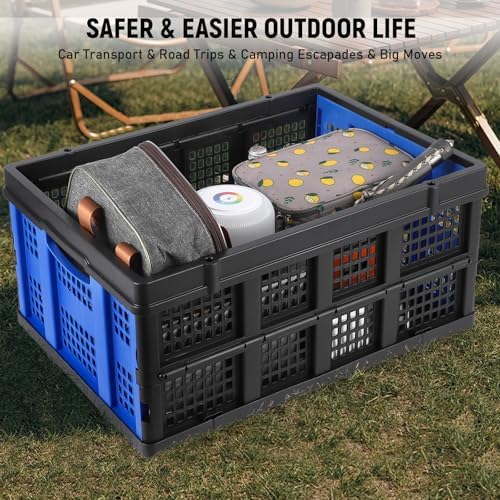 Garvee Collapsible Crate, 55L Foldable Plastic Milk Storage Crate - Image 5