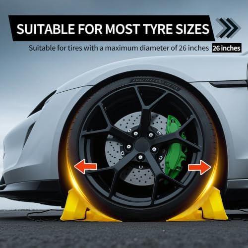 4 Pack Wheel Chocks, Wheel Chocks - Image 4