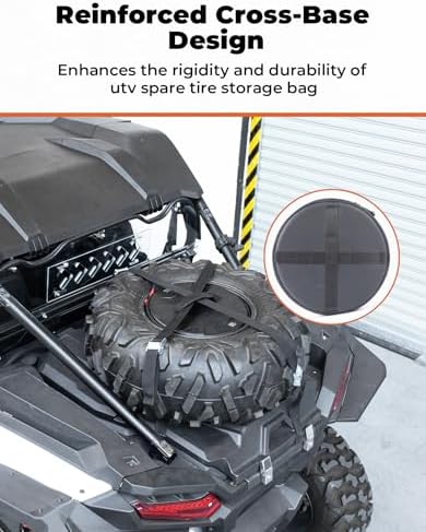 KEMIMOTO UTV Spare Tire Storage Bag Compatible - Image 4