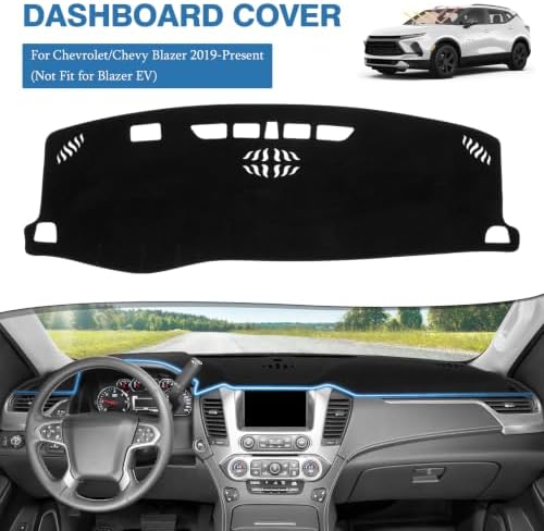 FIILINES Dash Cover for 2019-2025 2026 Chevrolet Chevy Blazer, Dashboard Mat - Image 2