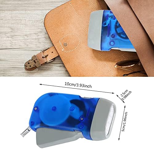 Guyuyii 4 Pack Hand Crank Flashlight Features 3-LED and Wrist Straps - Image 6