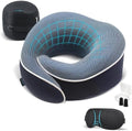 Proglobe Travel Pillow, Orthopedic Memory Foam Airplane Neck Pillow by ProGlobe