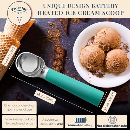 Heated Ice Cream Scoop Rechargeable, Electric Warming Ice Cream Scooper - Image 4
