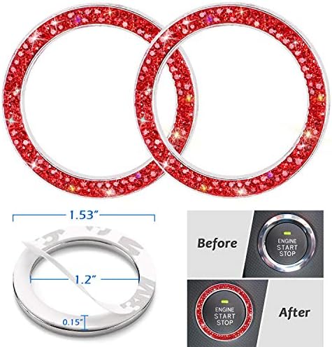 ToBeQueen 15-Piece Bling Car Accessories Set - Image 7