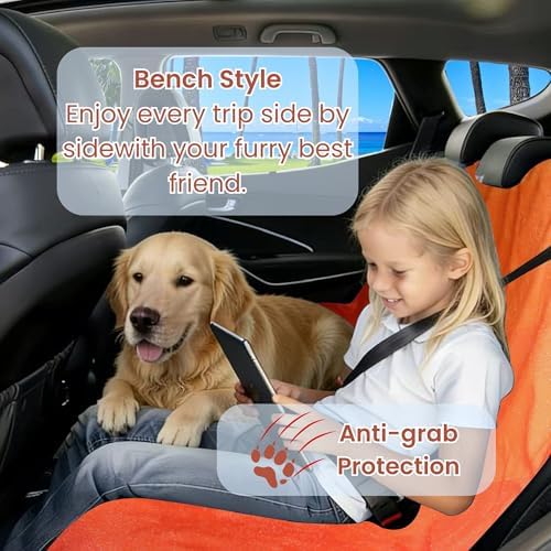 Waterproof Back Seat Cover for Dogs and Kids, Car Seat Protector Under Baby Car - Image 2