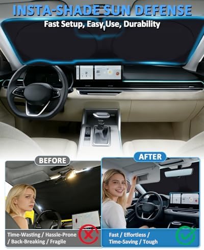 Sunshade for Ford Fusion 2013-2019 2020 2021 Windshield Sun Shade Shield - Image 4