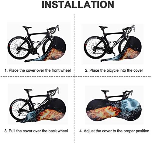 Bike Wheel Cover Indoor Dust-Proof and High Elasticity Bicycle Wheel Bag - Image 5