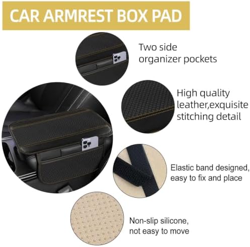 NBTEPEM 10 PCS Leather Car Seat Covers Front Seats Set, 14.5”-15'' Sporty - Image 5