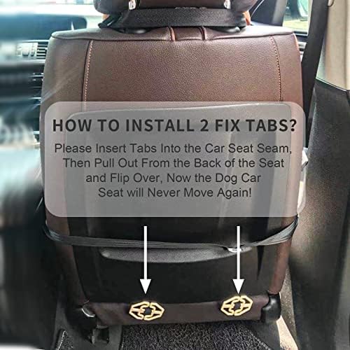 GENORTH Dog Car Seats for Small and Medium Dogs, Portable Puppy/Pet Car Booster - Image 7