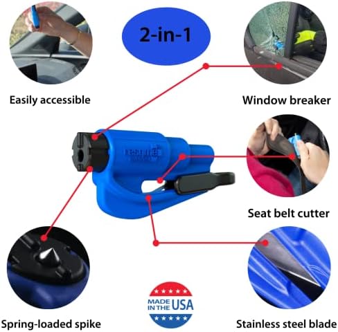 RESQME The Original Compact Emergency Keychain Car Escape Tool, Seatbelt Cutter - Image 3