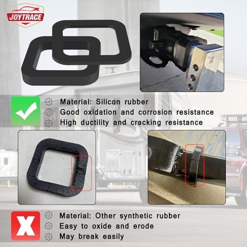 6 Pack - Multiple Size Combination，2.5 Inch Hitch Receiver Silencer Pad - Image 3