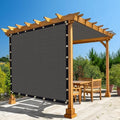 Amagenix 90% Pergola Shade Cover 8'X 13' Dark Gray Sun Shade Cloth by Amagenix