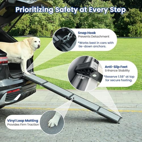 Dog Ramp for Car, Pawlify 71" x 17.3" Dog Ramps for Large Dogs - Image 5