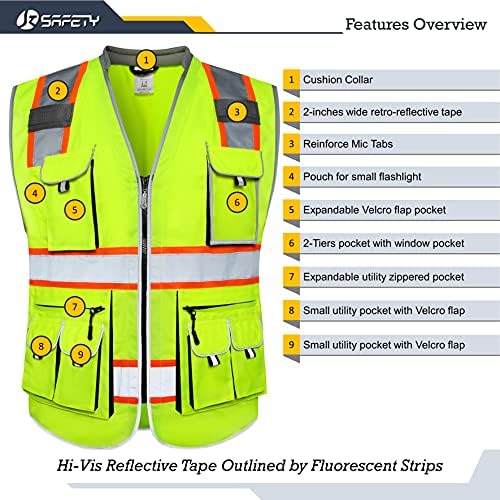 JKSafety Reflective Safety Vest - Image 4