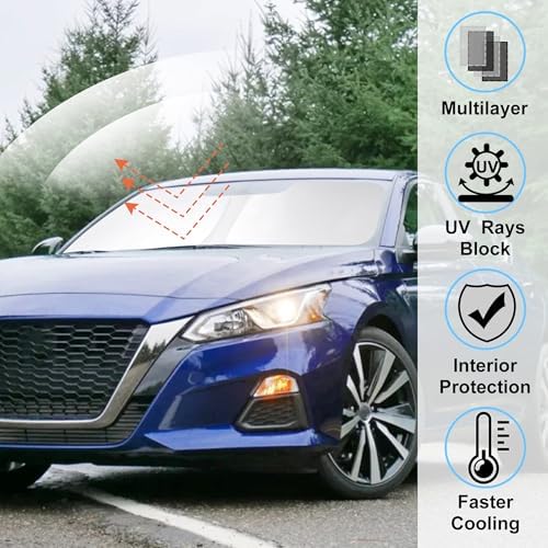 Windshield Sun Shade Sunshade for 2019-2025 2026 Ni-ssan Altima - Image 2