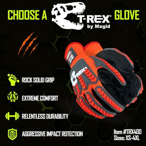 MAGID T-REX TRX400 Impact Gloves, Sandy Nitrile, 144 Pairs - Image 4