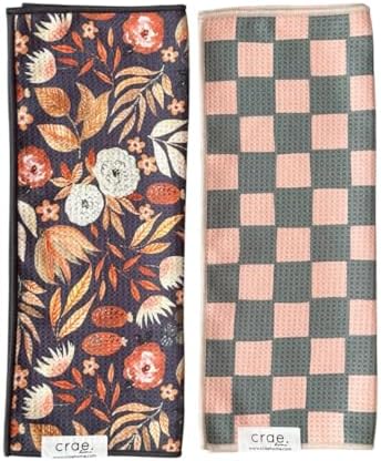 Double-Sided Microfiber Hand Towels, Waffle Kitchen Towels Set - Image 2