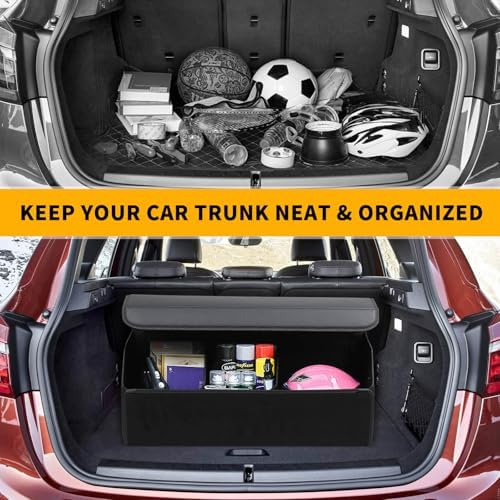 AUTOARK Leather Car Trunk Organizer, Durable Collapsible Adjustable - Image 7