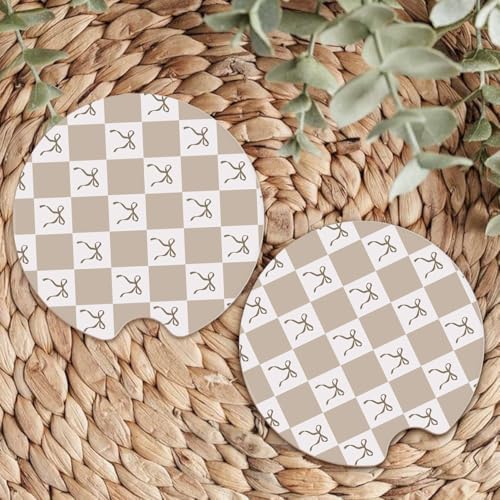 Ceramic Car Coasters – Absorbent Car Cup Holder Coaster Set - Image 7