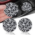NBTEPEM 2pcs Bling Leopard Car Coasters, Non-Slip Cheetah Car Cup Holder Insert by NBTEPEM