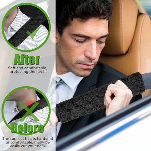 5 Pack Soft Car Seat Belt Cover Protector Comfort Auto Seatbelt Pads Strap - Image 5