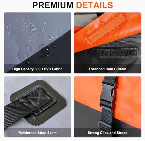 16 Cu Ft. Car Rooftop Cargo Carrier Bag Car Roof Top Bag Cargo Carrier - Image 6