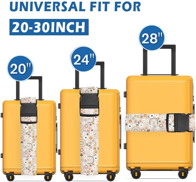 Luggage Straps for Suitcases Travel Belt Accessories, Cute Suitcase Strap - Image 2