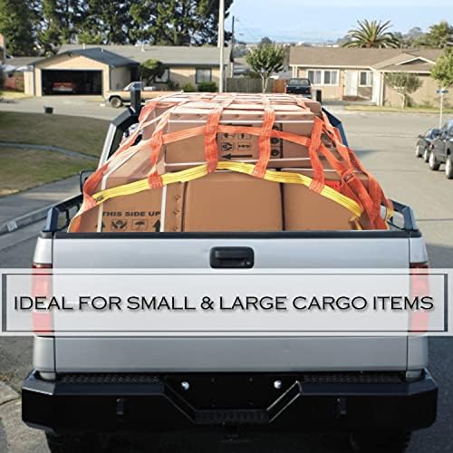 6' x 8' Heavy Duty Cargo Nets for Pickup Trucks - Image 5