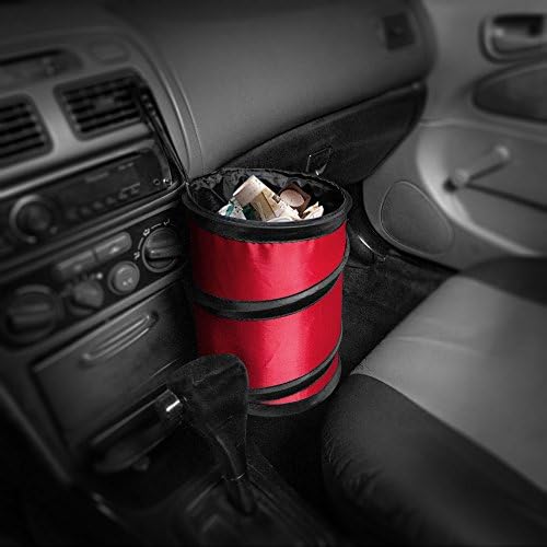 FH Group Automotive Waterproof Portable Collapsible Small Trash Can Garbage - Image 5